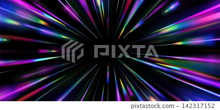 Radiant light burst with rainbow spectrum rays Radiant light burst with rainbow spectrum rays 142317152