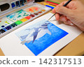 用水彩畫出逼真的企鵝 142317513
