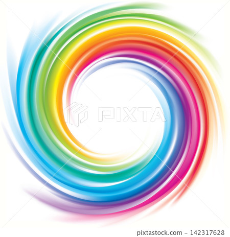 Vector backdrop of spiral rainbow spectrum Vector backdrop of spiral rainbow spectrum 142317628