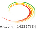 Vector backdrop of spiral rainbow spectrum 142317634