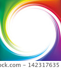 Vector backdrop of spiral rainbow spectrum 142317635