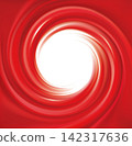 Vector swirling red backdrop. Juice of red fruits 142317636