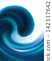 Vector background of swirling blue texture 142317642