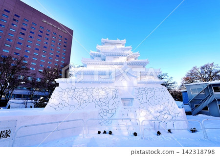 A scene from the Odori Park venue of the Sapporo Snow Festival. A scene from the Odori Park venue of the Sapporo Snow Festival. 142318798
