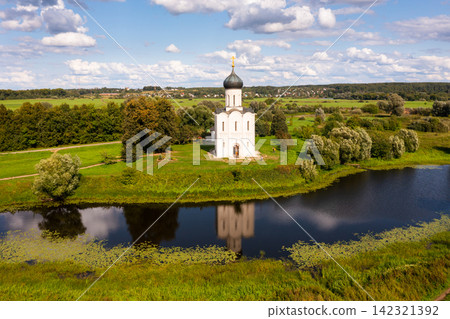 Orthodox Church of Intercession on River Nerl, Russia Orthodox Church of Intercession on River Nerl, Russia 142321392