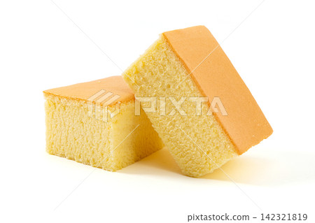 traditional Castella Sponge Cake Close Up Soft Texture Dessert 142321819