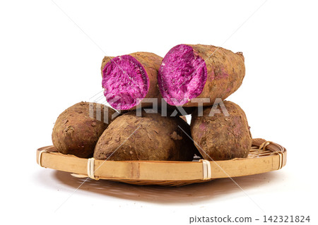 fresh Purple Sweet Potato Root Vegetable with Natural Skin fresh Purple Sweet Potato Root Vegetable with Natural Skin 142321824
