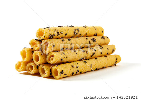 traditional Crispy Wafer Egg Roll Sweet Snack traditional Crispy Wafer Egg Roll Sweet Snack 142321921