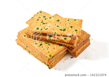 scallion Sesame Flavor Soda Crackers Savory Snack scallion Sesame Flavor Soda Crackers Savory Snack 142321974