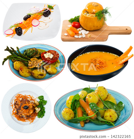 Set of vegetables dishes Set of vegetables dishes 142322165