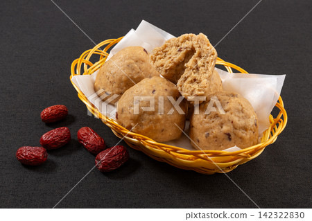 whole Grain Corn Bun with Red Dates Traditional Food whole Grain Corn Bun with Red Dates Traditional Food 142322830