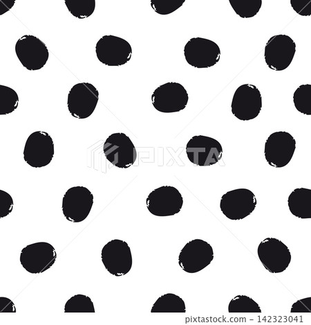 Abstract seamless pattern with polka dots. Abstract seamless pattern with polka dots. 142323041