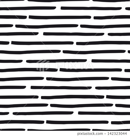 Abstract seamless pattern with hand drawn horizontal lines. Abstract seamless pattern with hand drawn horizontal lines. 142323044