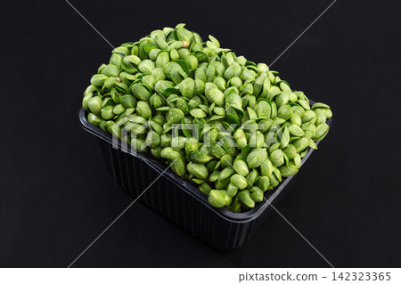 fresh Green Pea Shoots Sprouts Microgreens 142323365