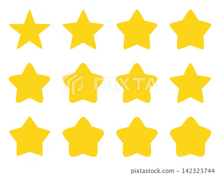 Cute star vector illustration set. Frames, borders, dreamy cute Cute star vector illustration set. Frames, borders, dreamy cute 142323744