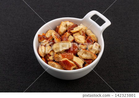 sea Salt Caramel Pretzel Bread Croutons sea Salt Caramel Pretzel Bread Croutons 142323801
