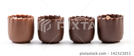 assorted Gourmet Chocolate Cups and Pralines assorted Gourmet Chocolate Cups and Pralines 142323851