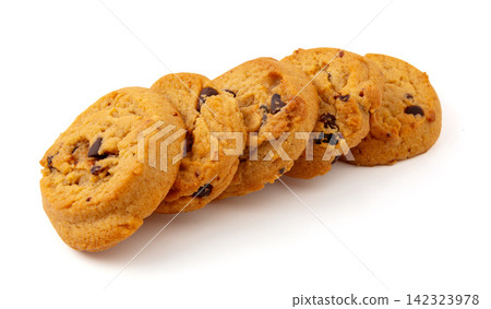 heap of Raisin Chocolate Chip Soft Cookies 142323978