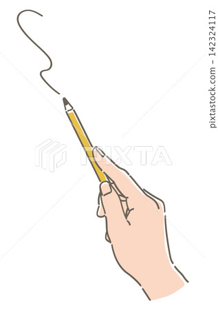 用鋼筆書寫的手。插畫素材。簡約風格,向量插圖素材。 用鋼筆書寫的手。插畫素材。簡約風格,向量插圖素材。 142324117