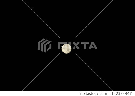 The full moon floating in the night sky and celestial bodies in the dark night The full moon floating in the night sky and celestial bodies in the dark night 142324447