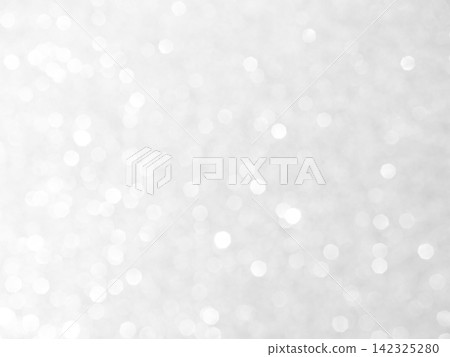 Background grey bokeh abstarct white beige circle light texture bubble blur pattern defocused glowing sparkle snow glitter snowflake magig backdrop ecosystem foreground card silver space decoration. 142325280