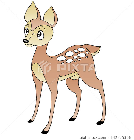 Hand-drawn animal illustration ☆ Fawn Hand-drawn animal illustration ☆ Fawn 142325306