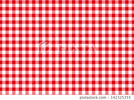 A classic and cute red gingham check pattern background illustration. A classic and cute red gingham check pattern background illustration. 142325355