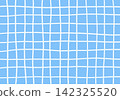 A hand-drawn style illustration of a warm and refreshing light blue checkered background. 142325520