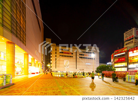 Night view of Kita-Senju Station, Tokyo Night view of Kita-Senju Station, Tokyo 142325642