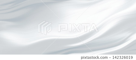 Abstract white fabric texture background with copy space 3D render 142326019
