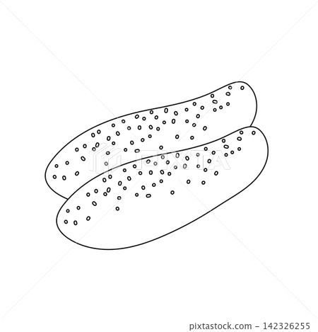 Line drawing of mentaiko fish roe and local specialty food products Line drawing of mentaiko fish roe and local specialty food products 142326255