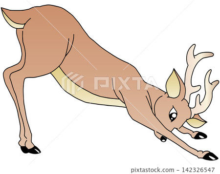 手繪動物插畫☆鹿 142326547