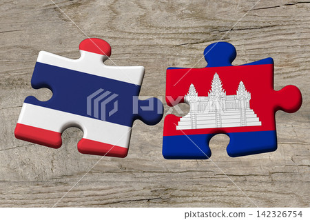 3D Flag on jigsaw puzzle pieces 3D Flag on jigsaw puzzle pieces 142326754