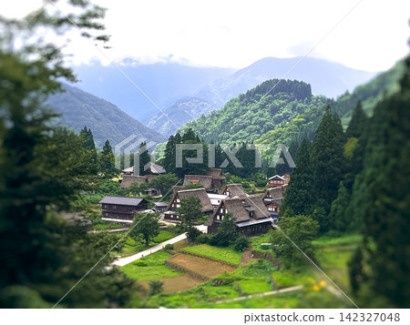 Overlooking the Gassho-zukuri village of Gokayama Overlooking the Gassho-zukuri village of Gokayama 142327048