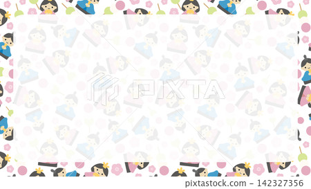 女兒節框架 女兒節框架 142327356