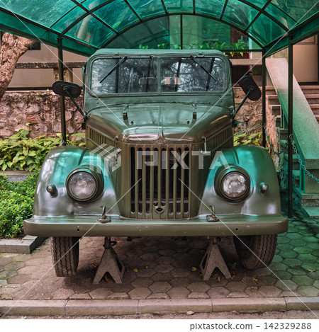 Historical GAZ-69 vehicle used by Vietnam People's Army at House D67, Imperial Citadel of Thang Long, Hanoi, Vietnam Historical GAZ-69 vehicle used by Vietnam People's Army at House D67, Imperial Citadel of Thang Long, Hanoi, Vietnam 142329288