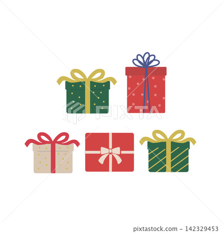 Christmas present illustration, gift box, birthday, Respect for the Aged Day, Mother's Day, Father's Day Christmas present illustration, gift box, birthday, Respect for the Aged Day, Mother's Day, Father's Day 142329453