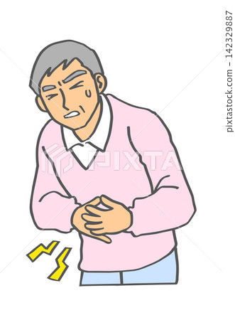 Middle-aged men with abdominal pain Middle-aged men with abdominal pain 142329887