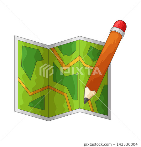 Illustration of Route Planner Illustration of Route Planner 142330004