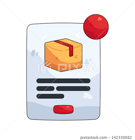 Illustration of delivery notification 142330082
