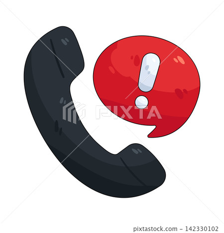 Illustration of call alert Illustration of call alert 142330102