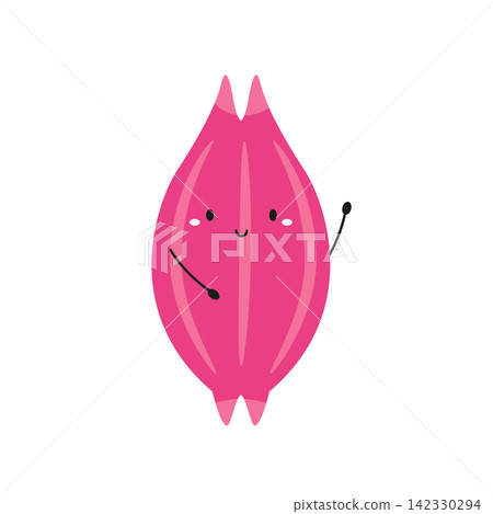 Vector illustration of a happy healthy muscle Vector illustration of a happy healthy muscle 142330294