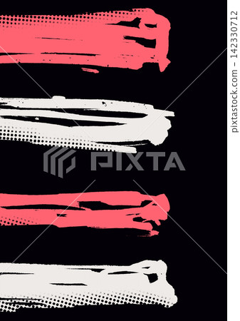 Abstract white and coral brush stripe background Abstract white and coral brush stripe background 142330712