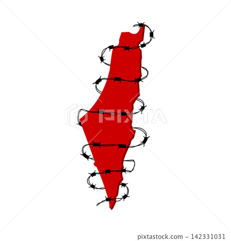 Palestine map. Palestine map with wire. Illustration vector of free palestine. Vector illustration Palestine map. Palestine map with wire. Illustration vector of free palestine. Vector illustration 142331031