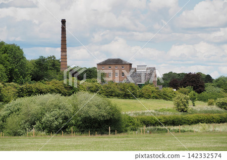 Crofton Pumping Station viewed across fields, Wiltshire Crofton Pumping Station viewed across fields, Wiltshire 142332574