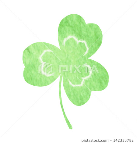 Watercolor style illustration of trefoil clover Watercolor style illustration of trefoil clover 142333792