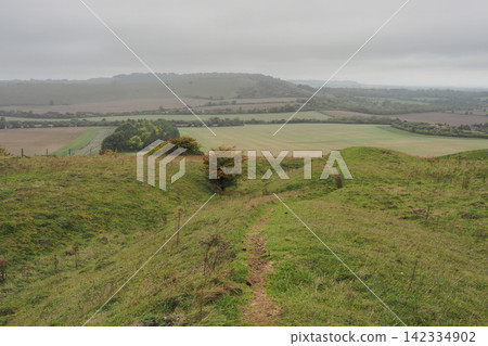 View from Ladle Hill Hillfort Towards Beacon Hill, Hampshire View from Ladle Hill Hillfort Towards Beacon Hill, Hampshire 142334902