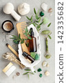 Natural Spa Essentials with Crystals and Wellness Tools 142335682