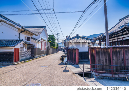[Important Preservation District for Groups of Traditional Buildings] Gokasho Kondo, Spring Scenery of Akindo Street 2, Higashiomi City, Shiga Prefecture 142336440