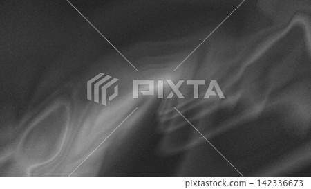 Abstract noise grainy monochrome fluid wave background with smoky gradient distortion on black, digital illustration asset for modern corporate web design, luxury poster backdrop, and editorial cover. Abstract noise grainy monochrome fluid wave background with smoky gradient distortion on black, digital illustration asset for modern corporate web design, luxury poster backdrop, and editorial cover. 142336673